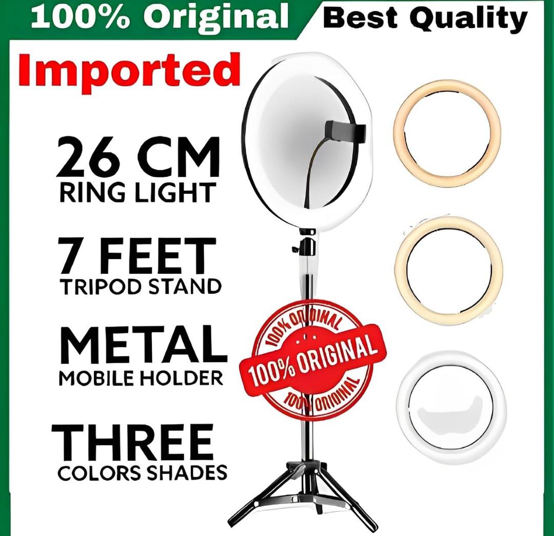Professional LED Ring Light With Tripod Stand & Mobile Holder