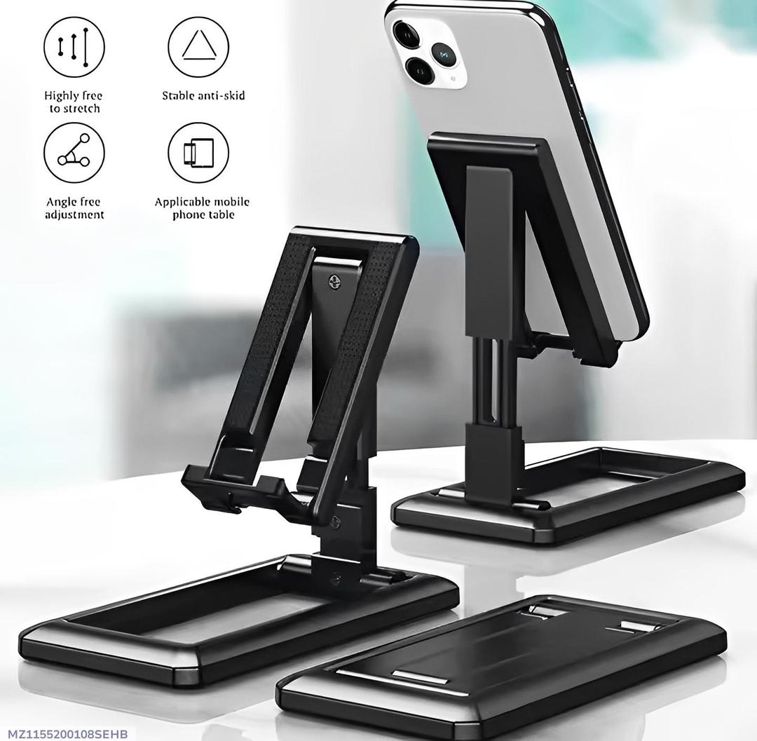 Premium Adjustable Foldable Tripod Stand – Universal Mobile & Tablet Holder