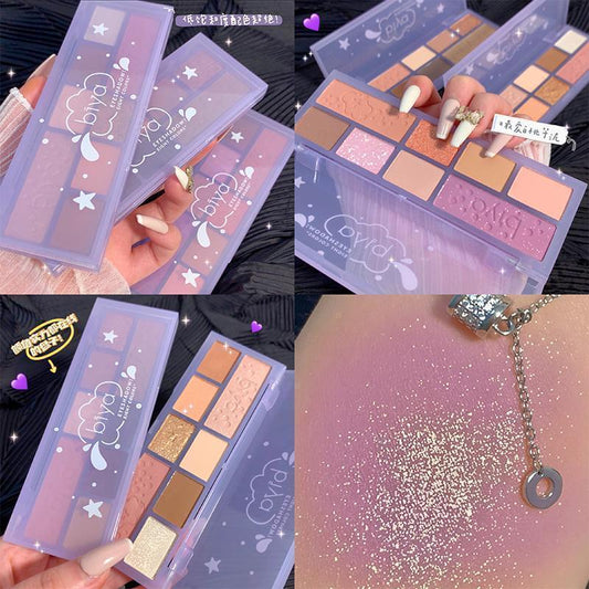 ✨ Glamour Glow Eyeshadow Palette – Matte & Glitter Collection ✨