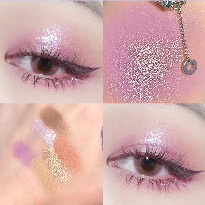 ✨ Glamour Glow Eyeshadow Palette – Matte & Glitter Collection ✨